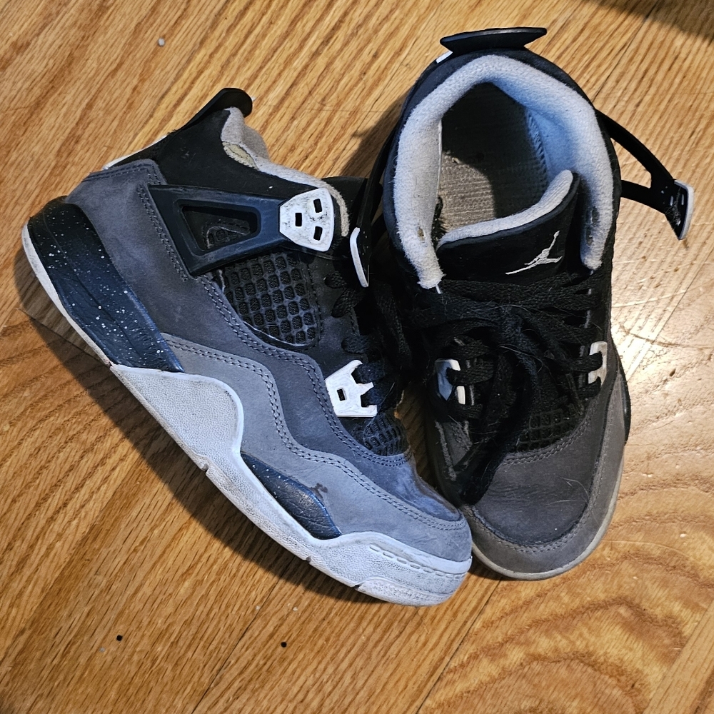 Jordan Kids Black and Gray Sneakers